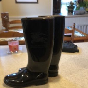 Burberry rain boots
